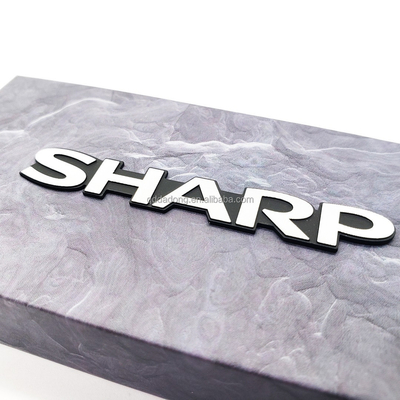 Customized Car Audio Aluminium Label with Personalized Audio Logo and OEM Installation