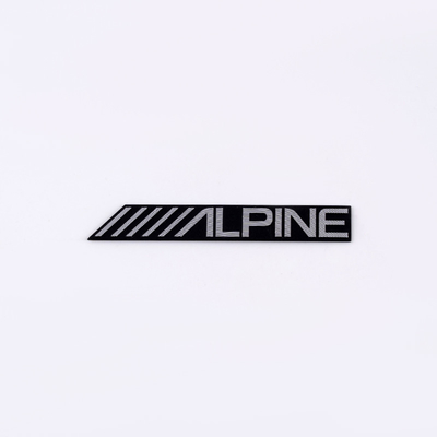 Eco-friendly Nickel Silver Metal Logos Directly OEM Shape and color