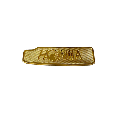 Custom Logo Eco-friendly end Nickel Electroformed Metal Badge for Sports Equipment