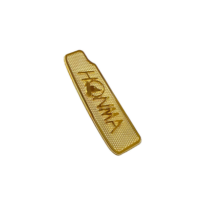 Custom Logo Eco-friendly end Nickel Electroformed Metal Badge for Sports Equipment