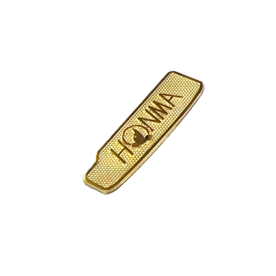Custom Logo Eco-friendly end Nickel Electroformed Metal Badge for Sports Equipment