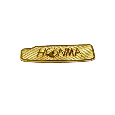 Custom Logo Eco-friendly end Nickel Electroformed Metal Badge for Sports Equipment