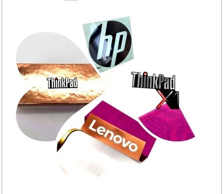 Customer's Logo PET Stickers Professional Manufacturing for Ultra-Thin Computer Logos