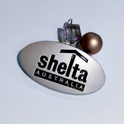 Packaging Printing Customized Nickel Electroformed Metal Badge for Sports Equipment
