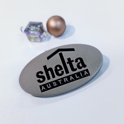 Packaging Printing Customized Nickel Electroformed Metal Badge for Sports Equipment