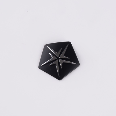 Small Logo Stainless Steel Metal Label with Self-Adhesive Back Glue OEM Installation