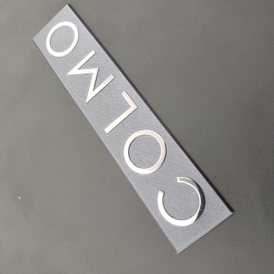 Nickel electroformed metal logos OEM installation Nickel Silver