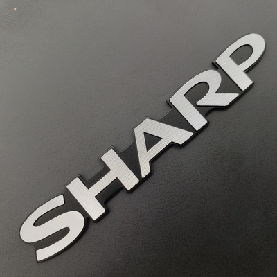 Nickel electroformed metal logos OEM installation Nickel Silver