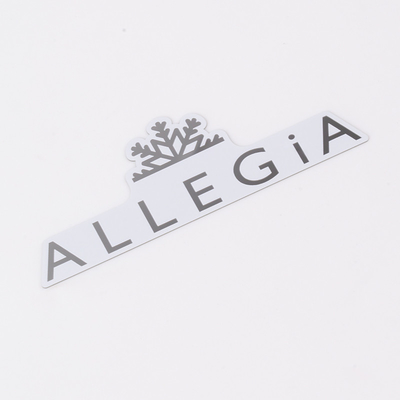 Customized Stainless Steel Label Plate with Self-Adhesive Back Glue and Customer's Logo