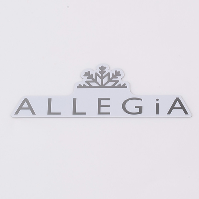Customized Stainless Steel Label Plate with Self-Adhesive Back Glue and Customer's Logo